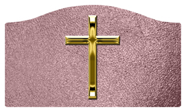 DASHELL-510-GD-SH-OR Gold Single Cross Shimmer Orchid Background
